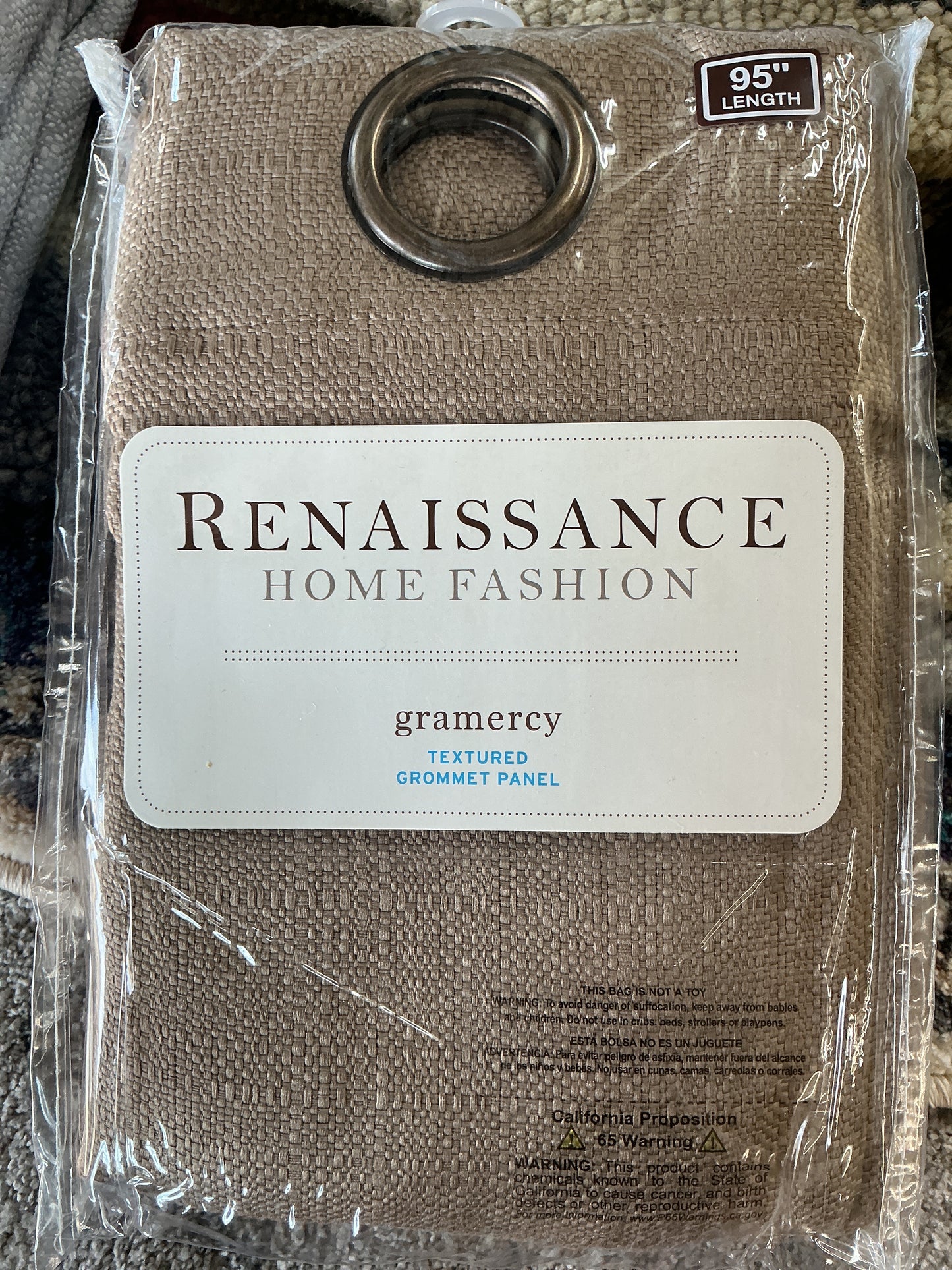 Renaissance Home Fashion Gramercy Textured Grommet Panel