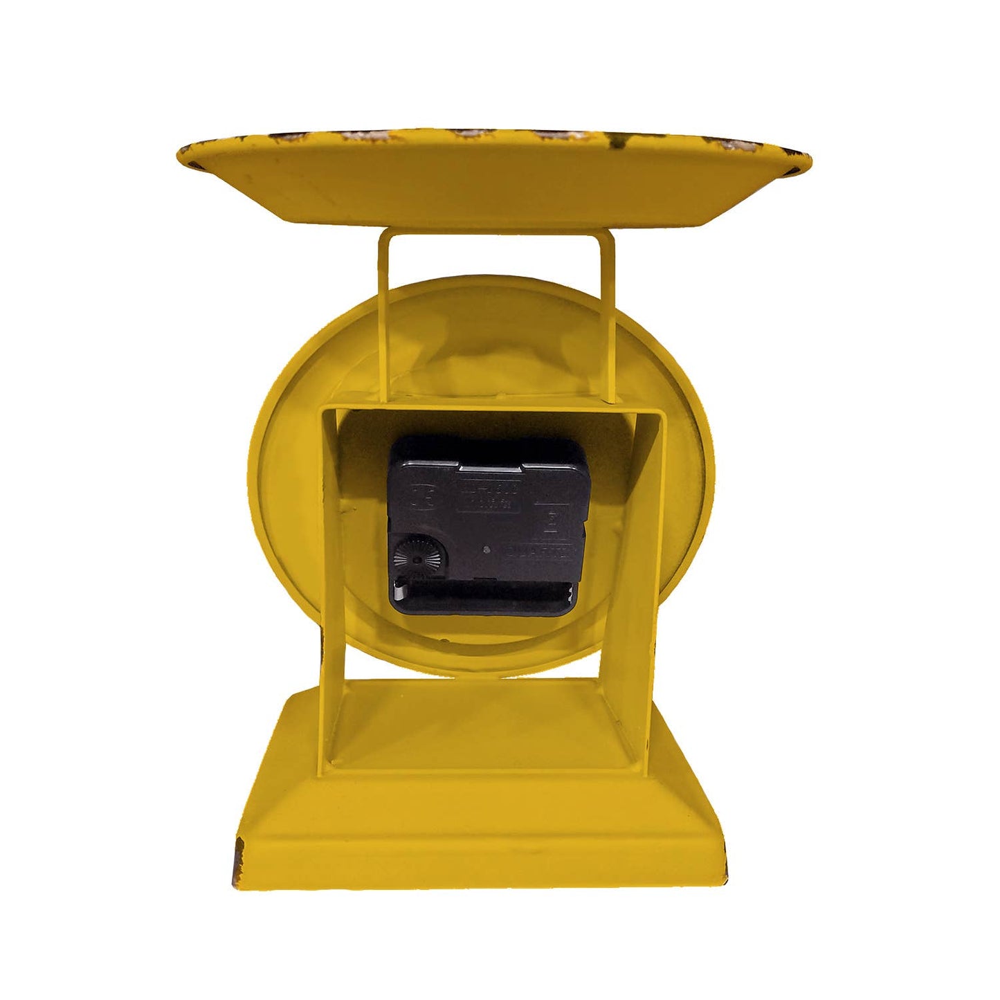 Sunflower Yellow Old Town Scale Clock