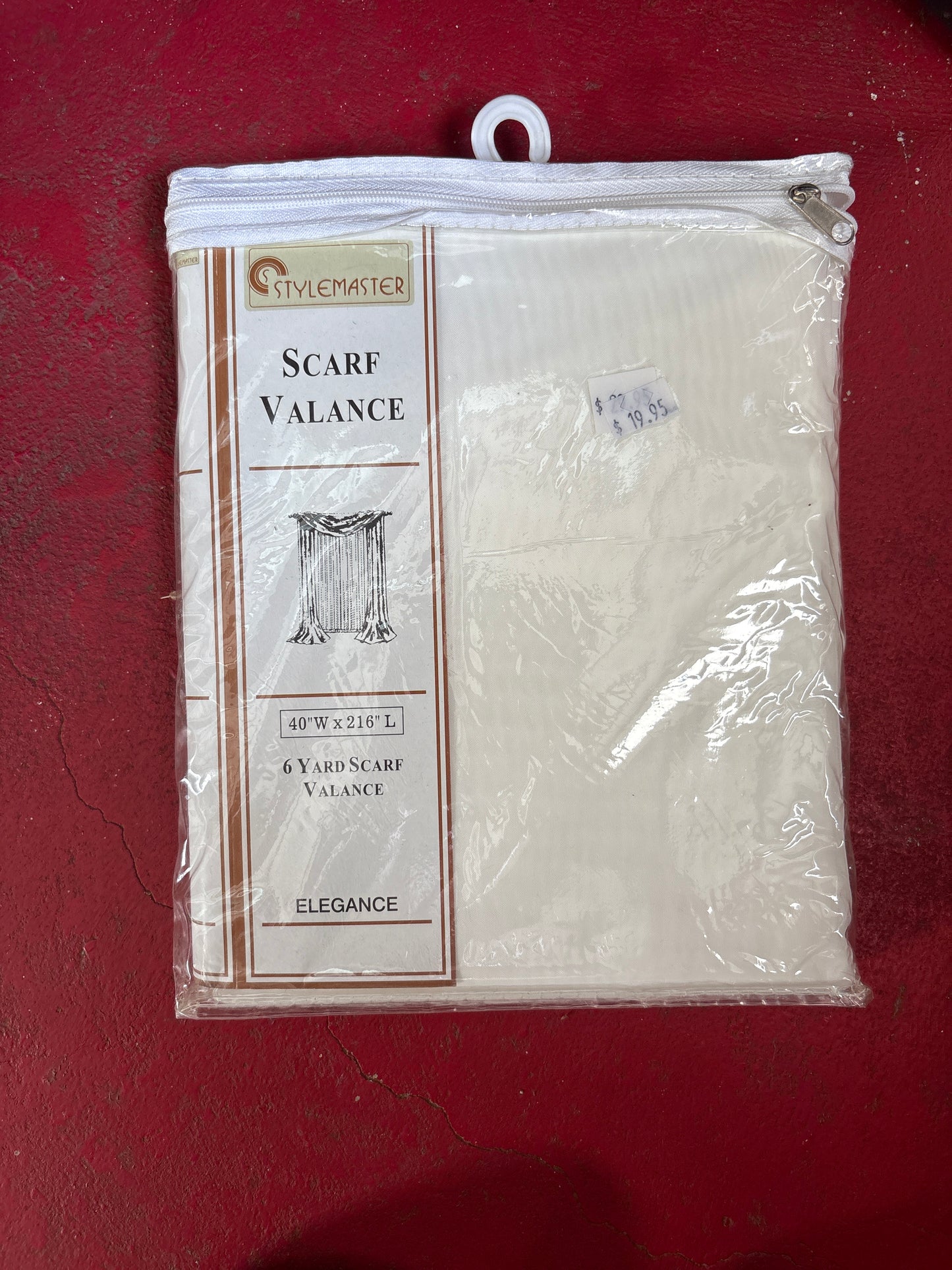 StyleMaster Sheer Voile Scarf Valance