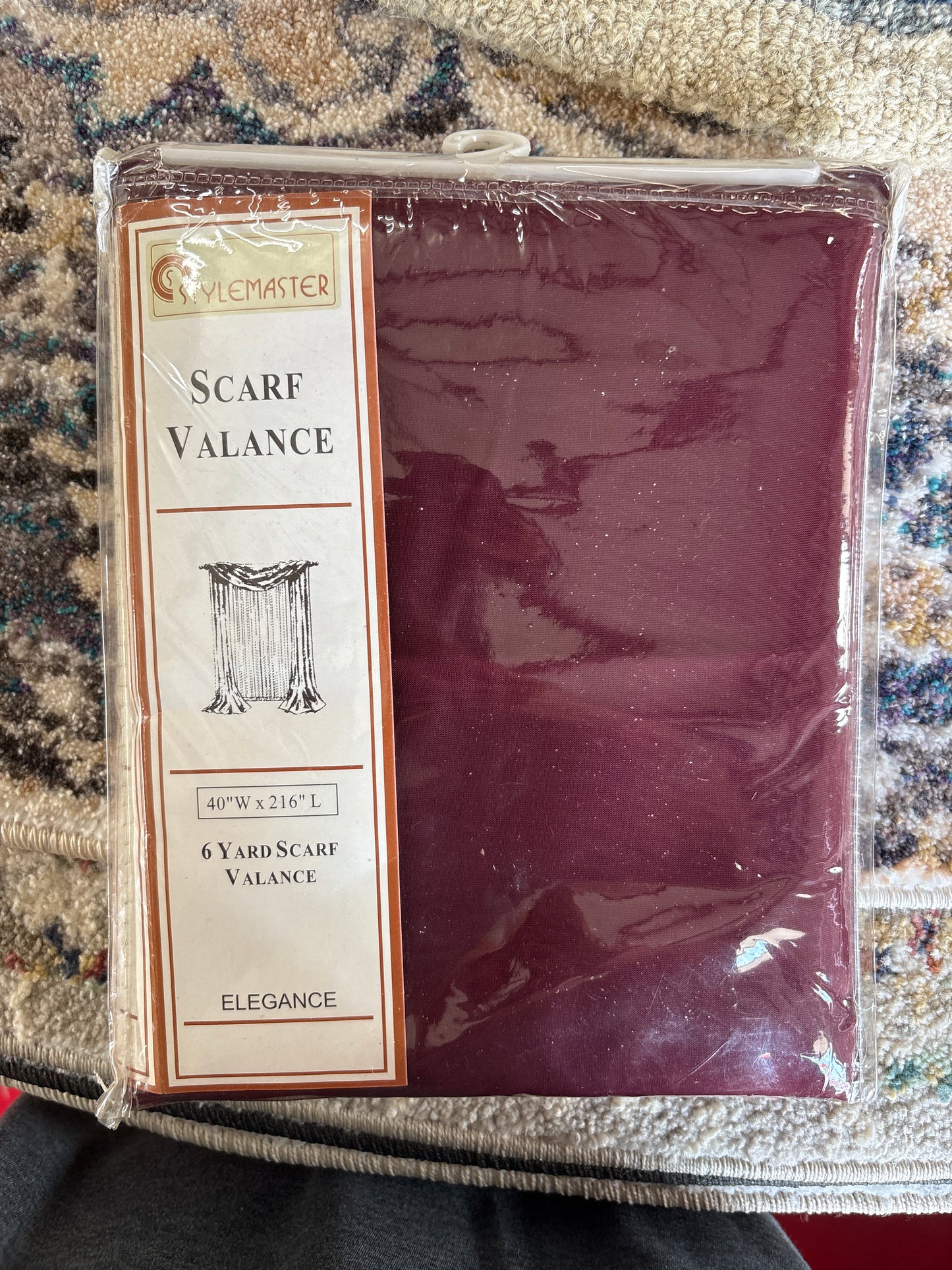 StyleMaster Sheer Voile Scarf Valance