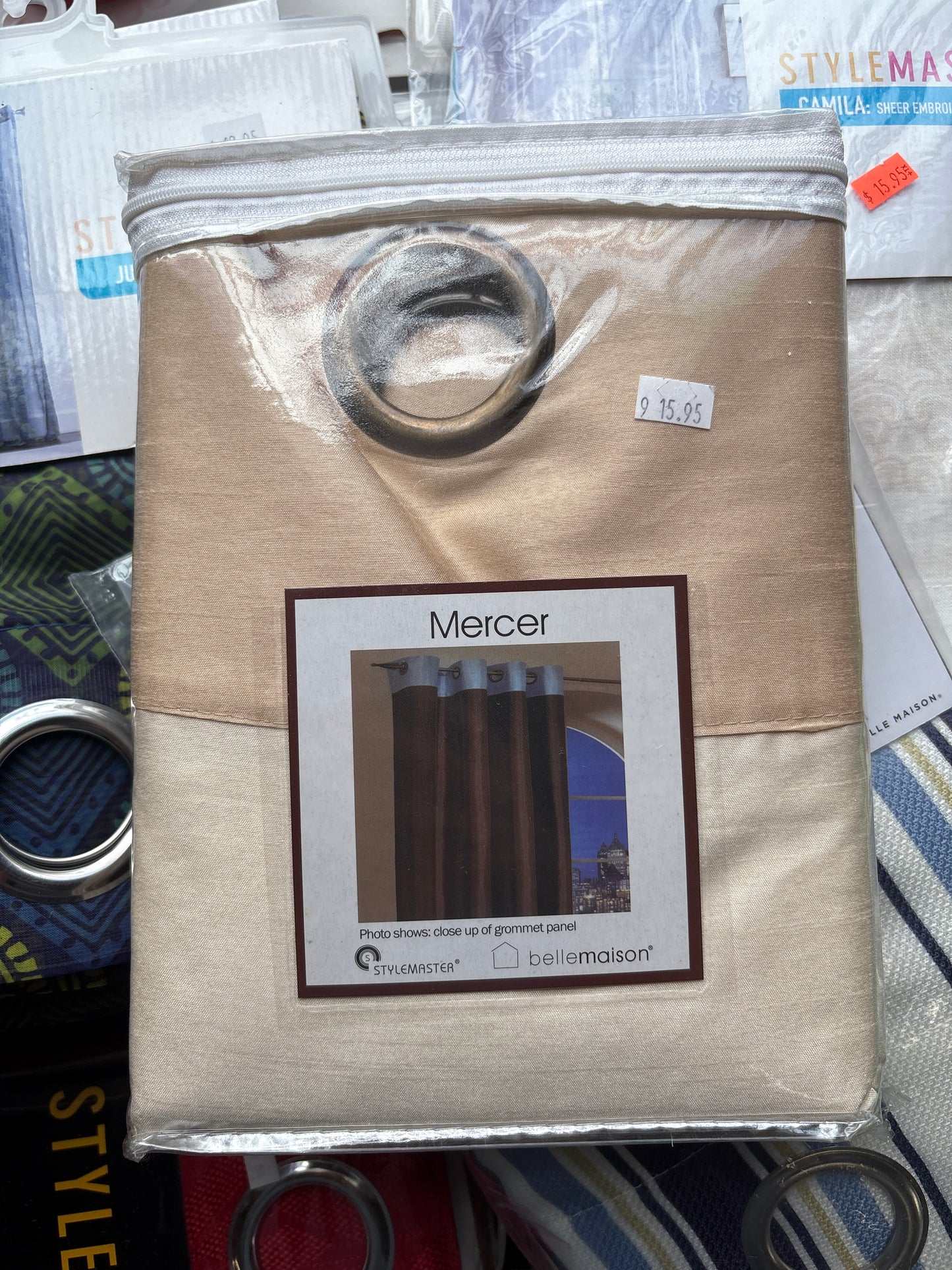 Mercer Faux Silk Grommet Panel