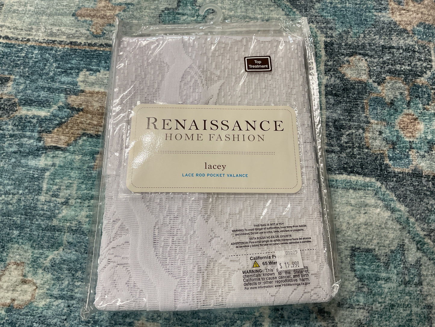Renaissance Home Fashion Lacey Rod Pocket Valance