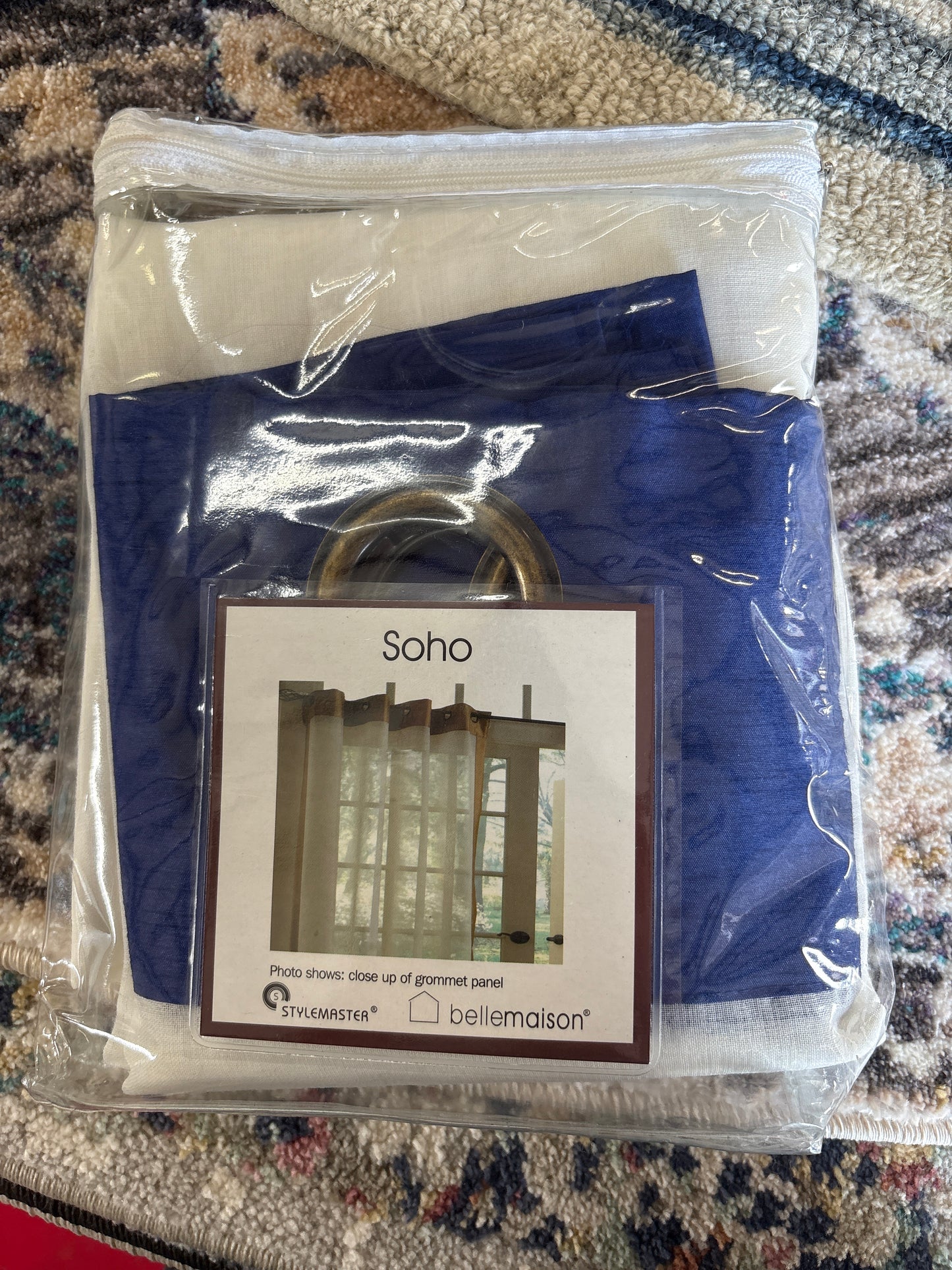 Soho Sheer Grommet Panel with Faux Silk Band