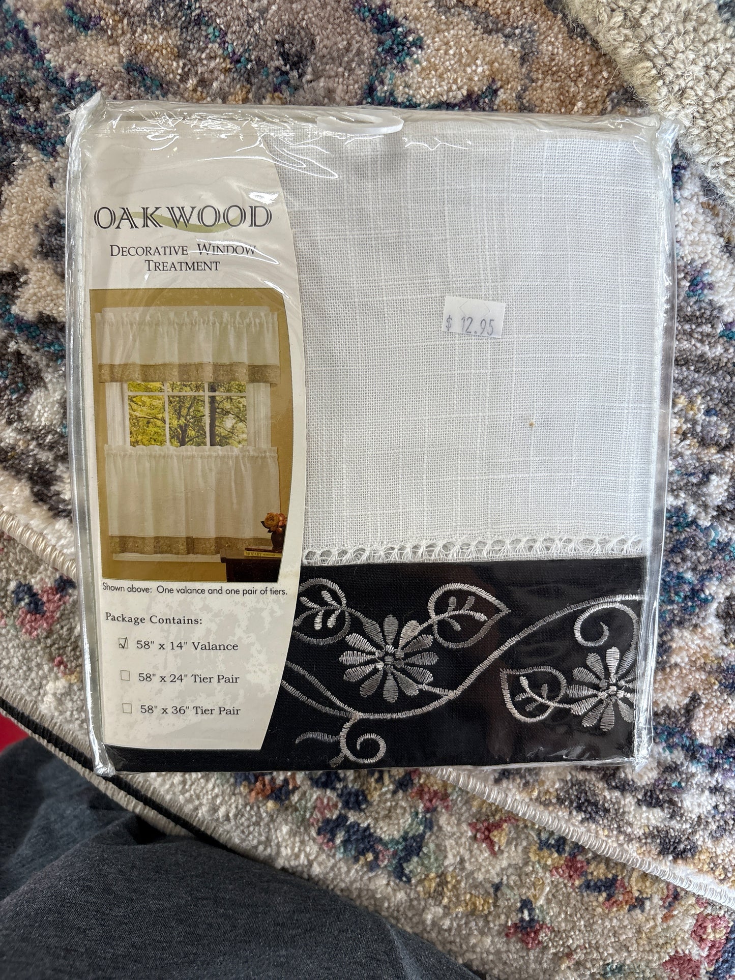 Oak Wood Decorative Window Valance