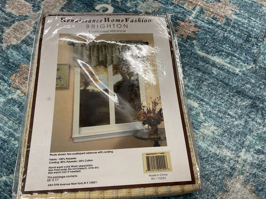 Renaissance Home Fashion Brighton Scalloped Valance