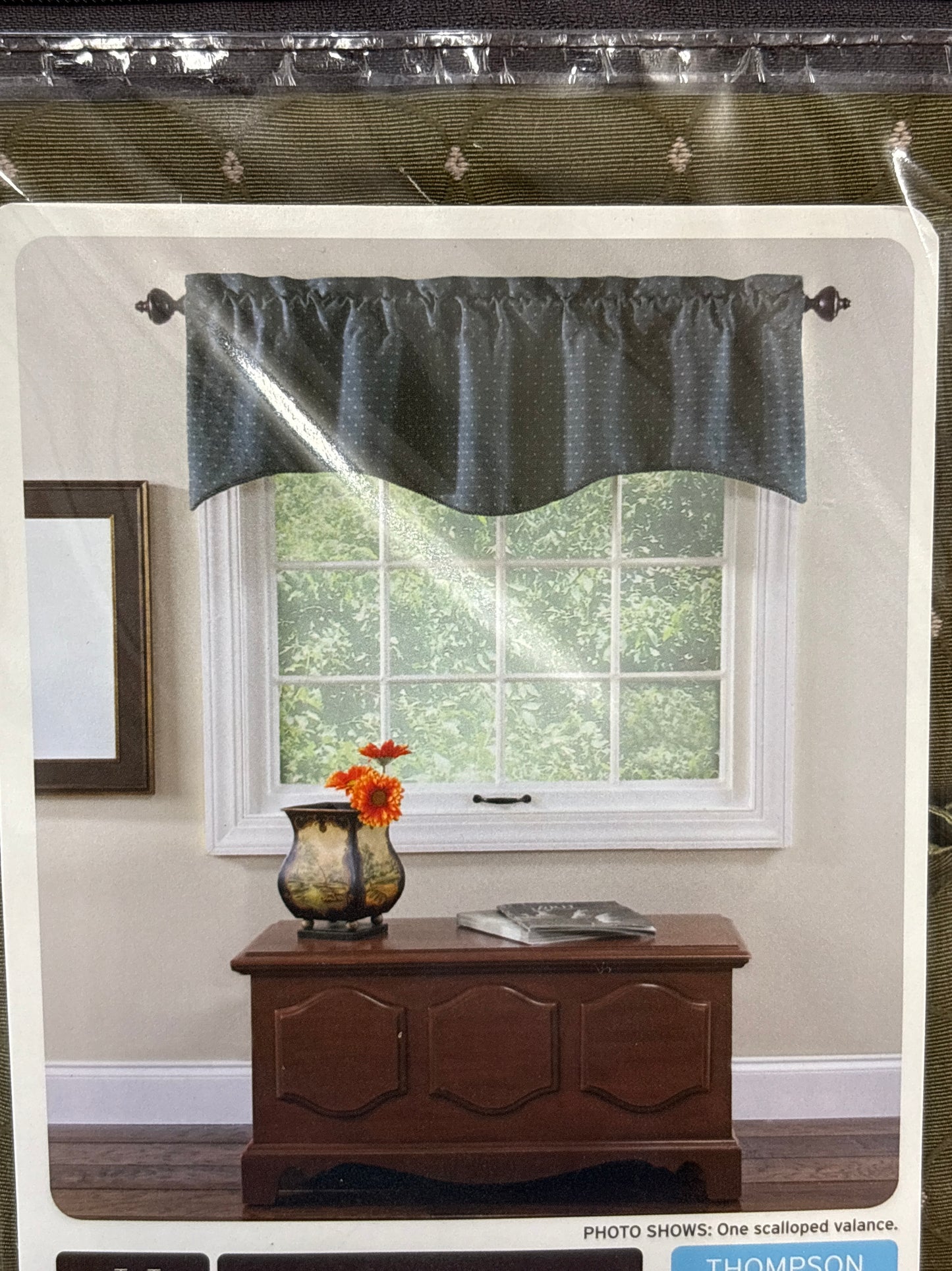 Renaissance Home Fashion Thompson Lined Scalloped Valance with Cording