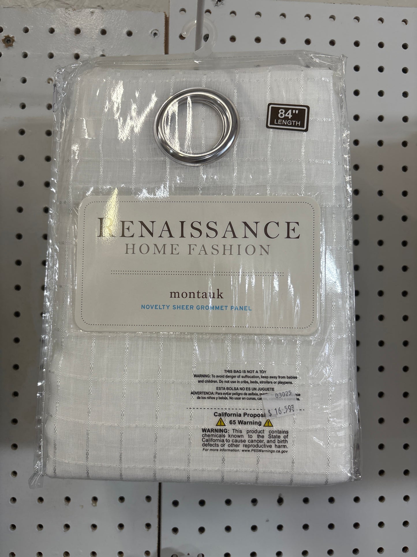 Renaissance Home Fashion Montauk Novelty Sheer Grommet Panel