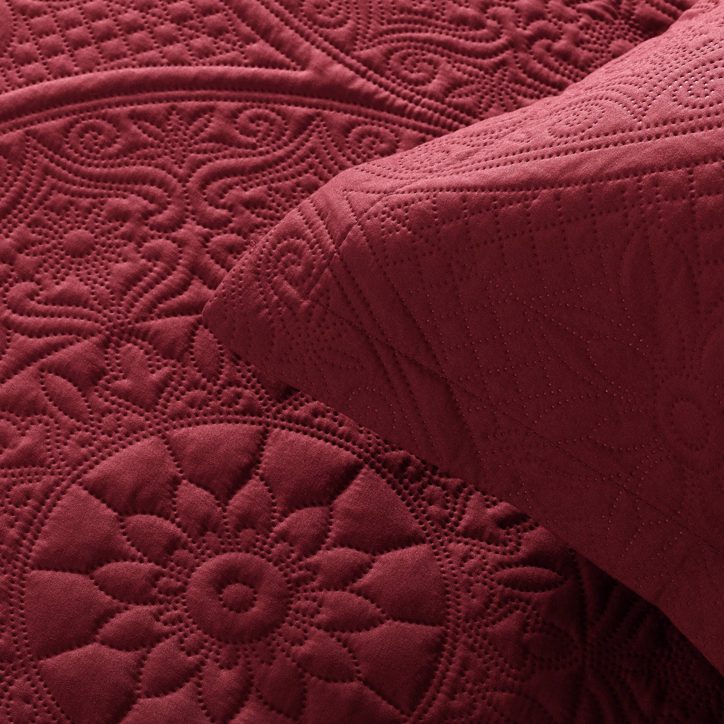 3 Piece Reversible Quilted Bedspread Coverlet Comforter Set