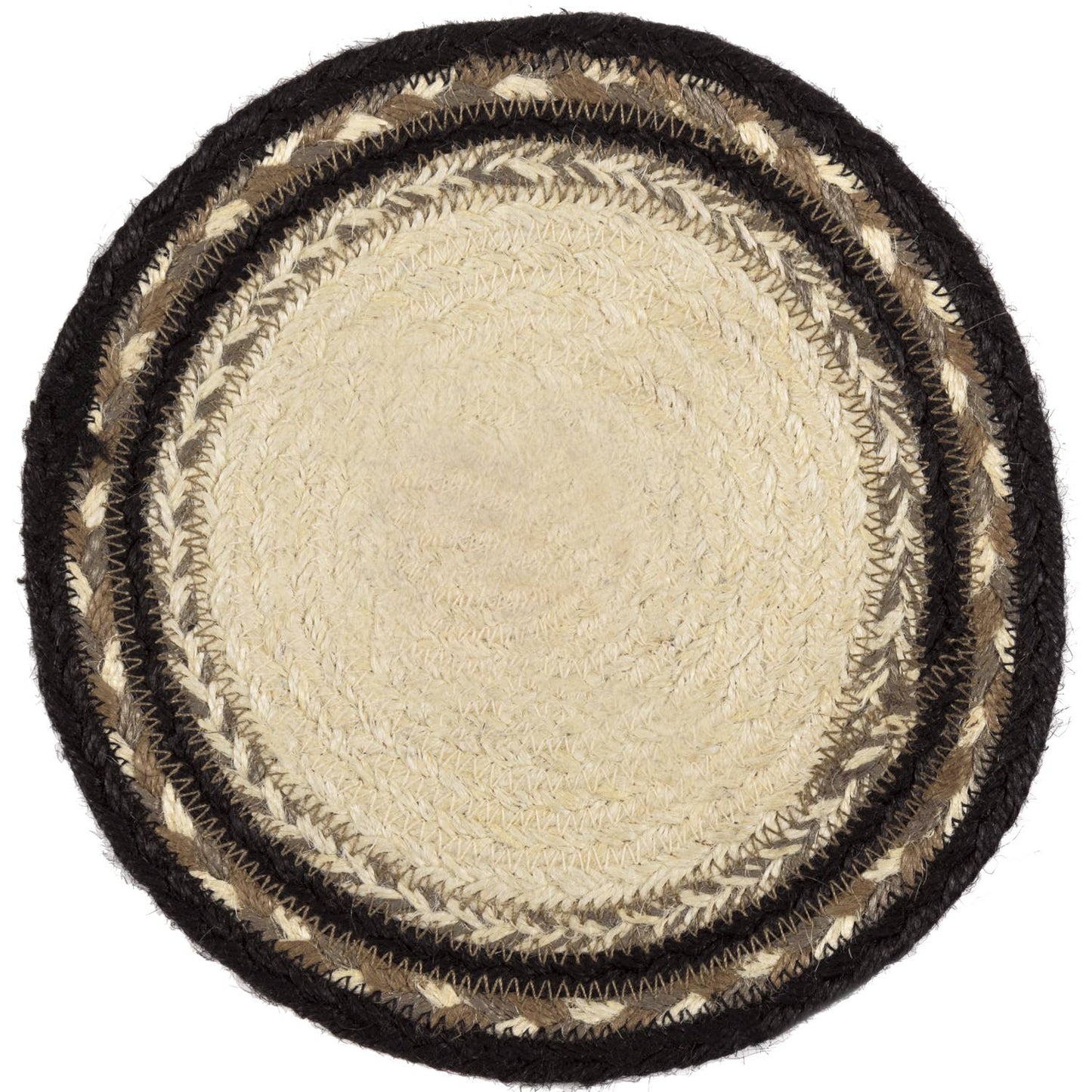 Sawyer Mill Charcoal Cow Jute Trivet 8