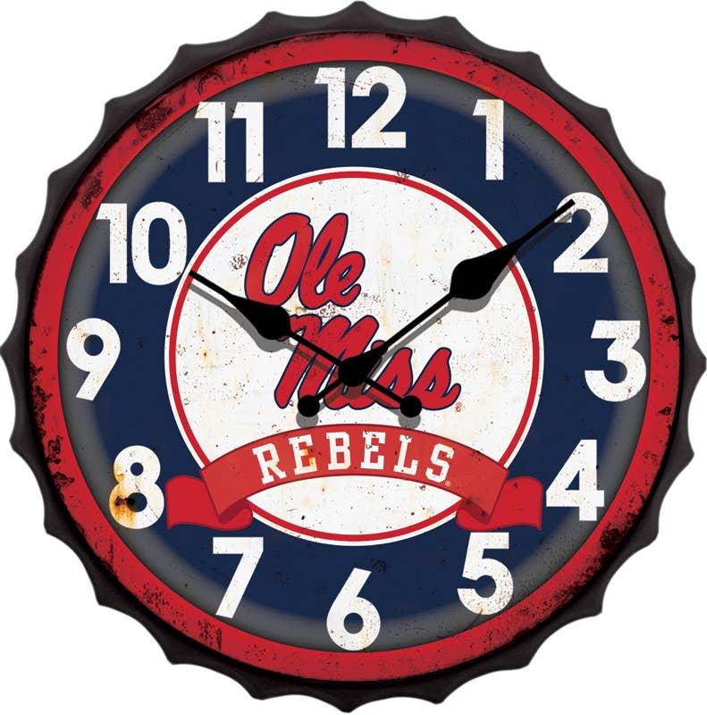 Mississippi Bottle Cap Clock