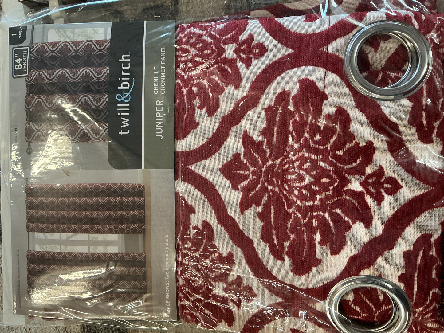 Twill & Birch Juniper Chenille Grommet Panel