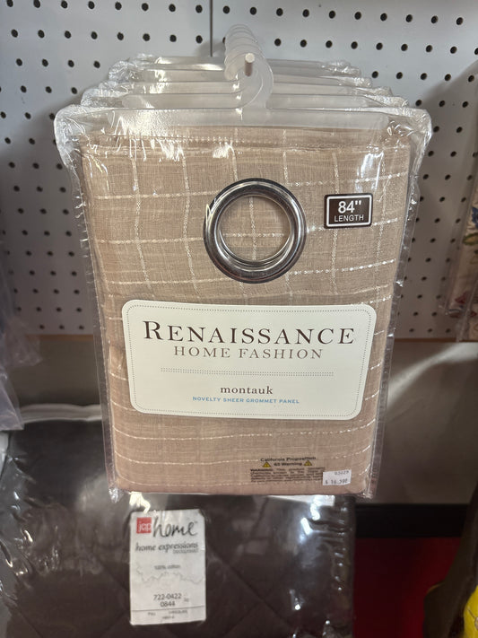 Renaissance Home Fashion Montauk Novelty Sheer Grommet Panel