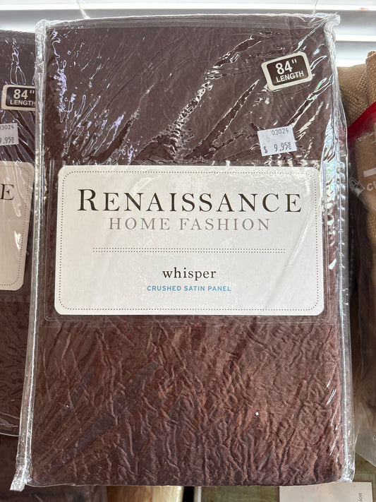 Renaissance Home Fashion Crushed Satin Panel