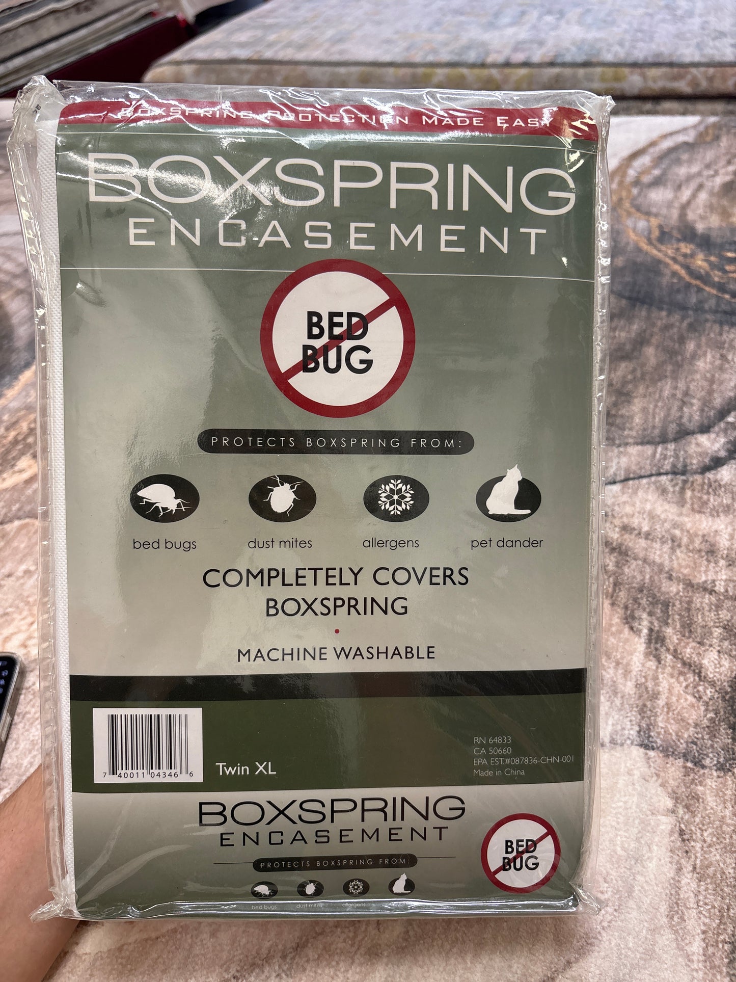 Twin XL Boxspring Encasement