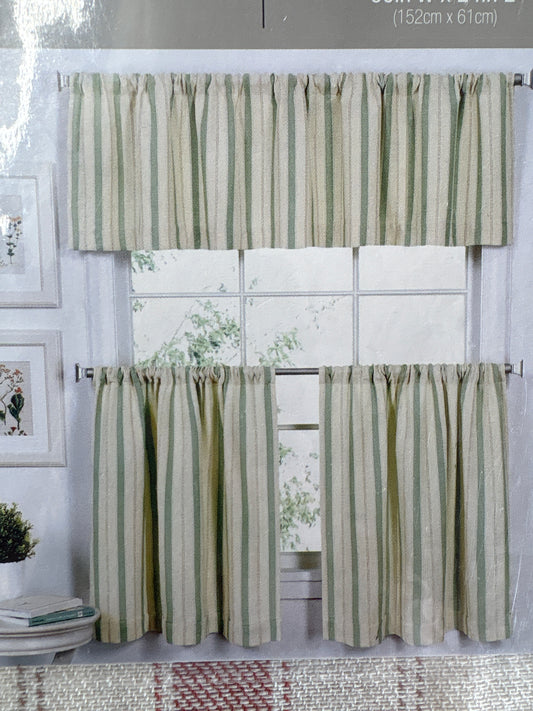 Elrene Updated Ticking Valance