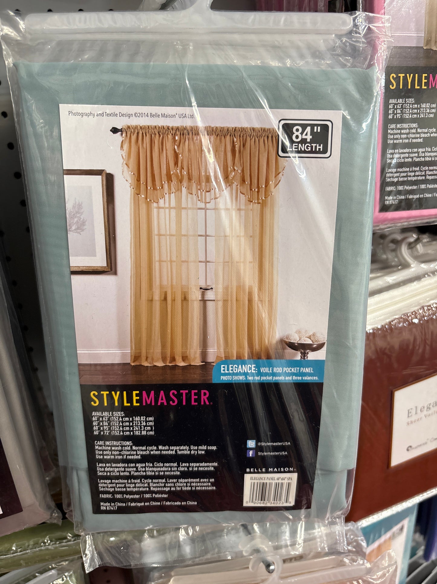 StyleMaster Elegance Voile Rod Pocket Panel