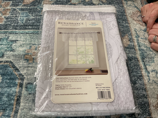 Renaissance Home Fashion Lacey Rod Pocket Valance