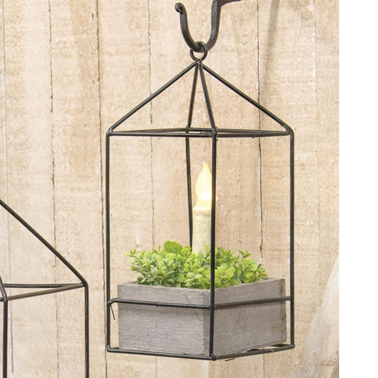 Small Plant Holder with metal frame