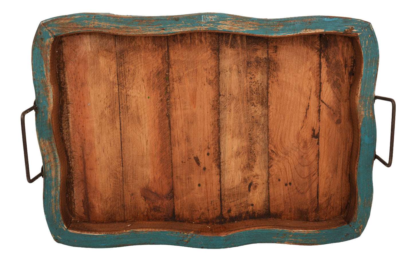 Glenrock Scalloped Farmhouse-Wood Tray-Rustic-13x20 inches