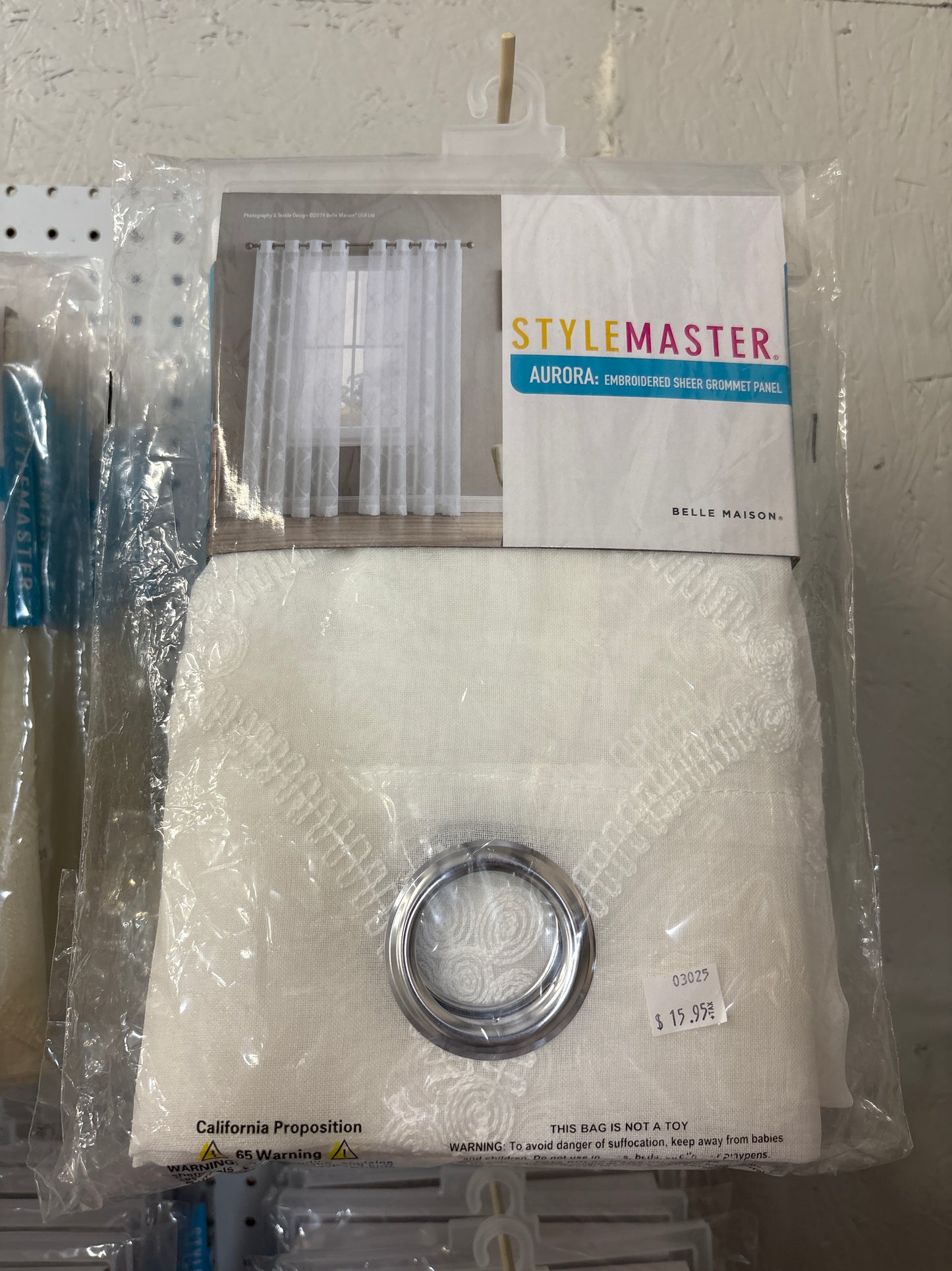 StyleMaster Aurora Embroidered Sheer Grommet Panel