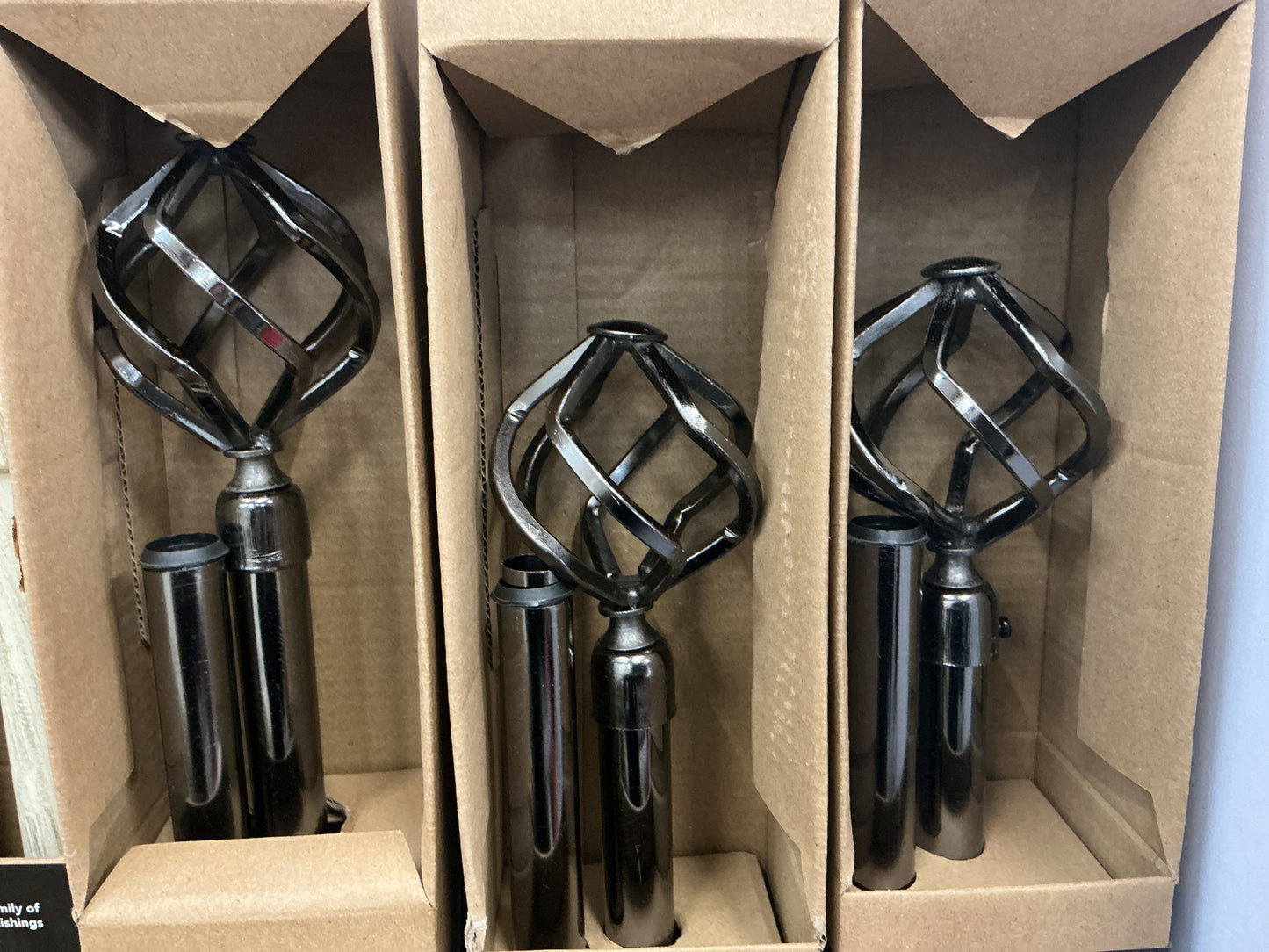Metallo Decorative Rod & Finial Set