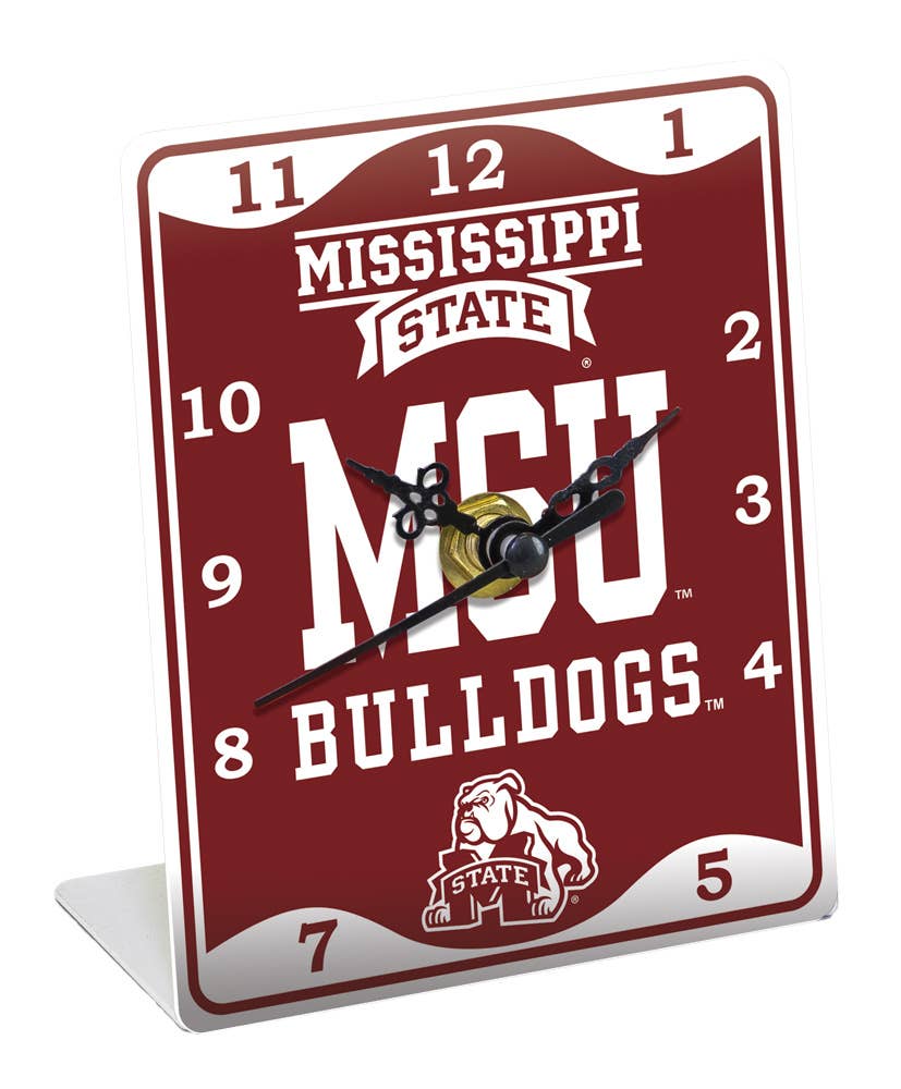Mississippi State Bulldogs Clock