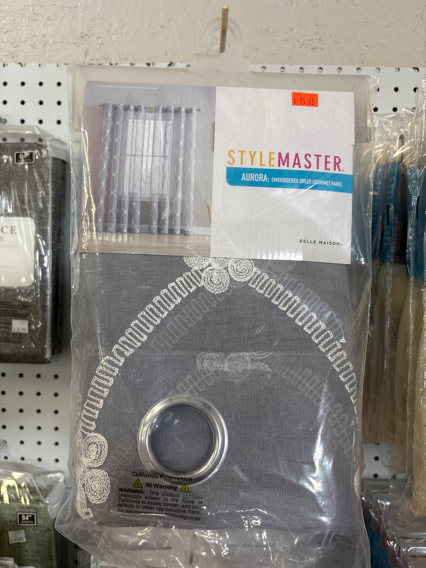 StyleMaster Aurora Embroidered Sheer Grommet Panel