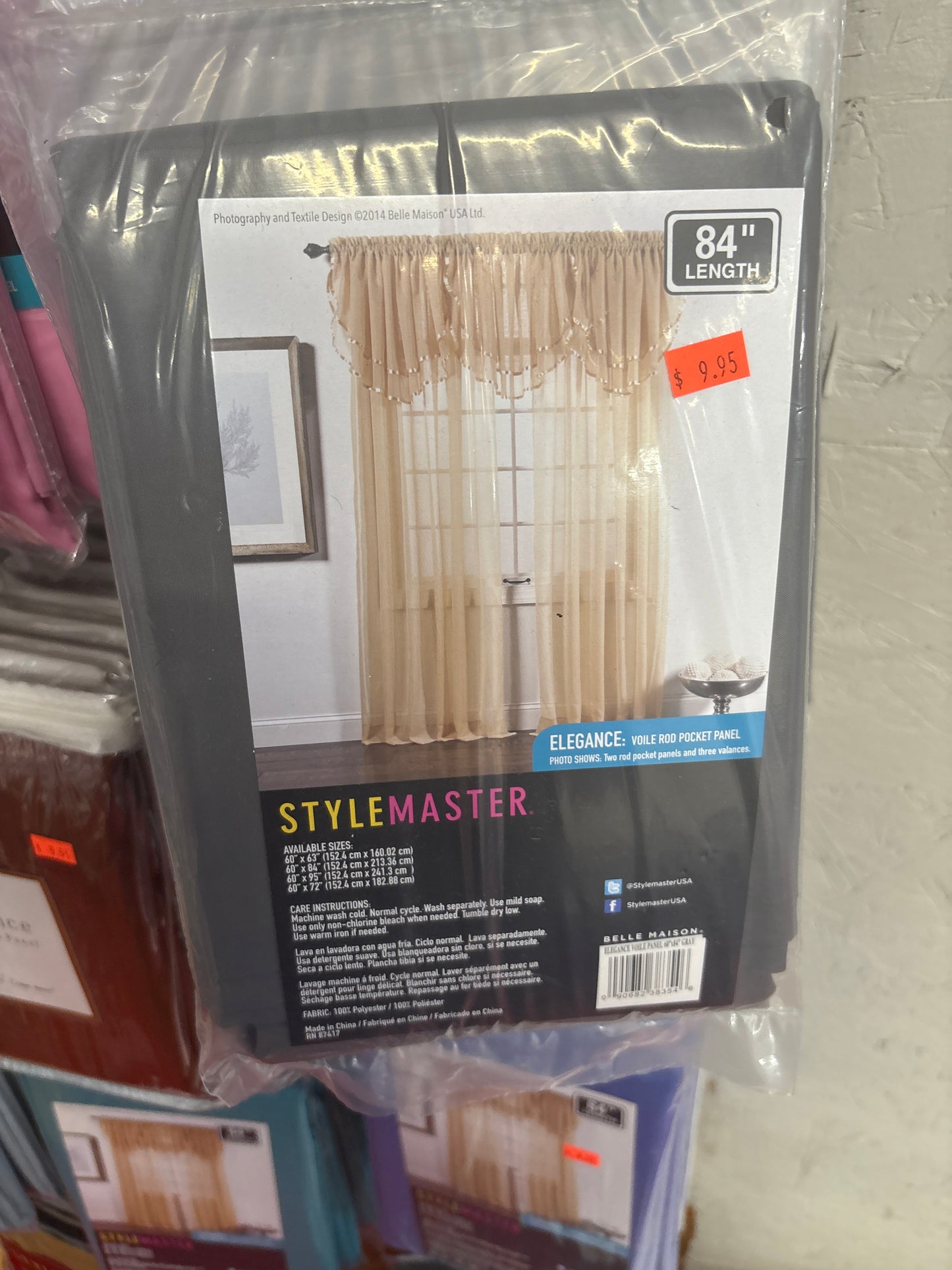 StyleMaster Elegance Voile Rod Pocket Panel