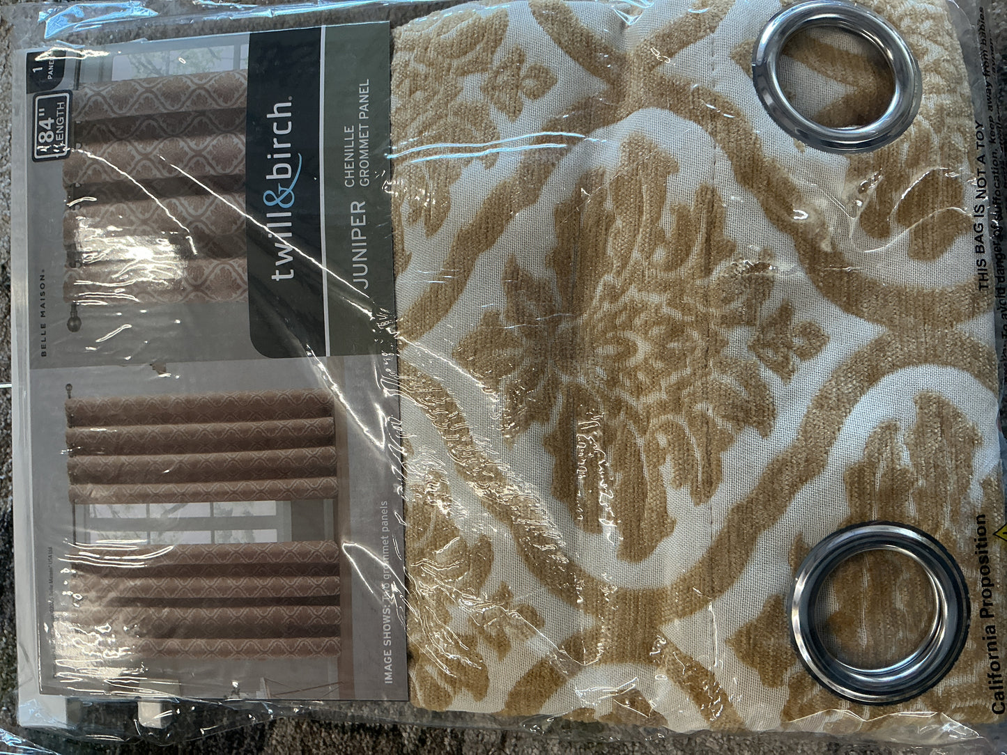 Twill & Birch Juniper Chenille Grommet Panel