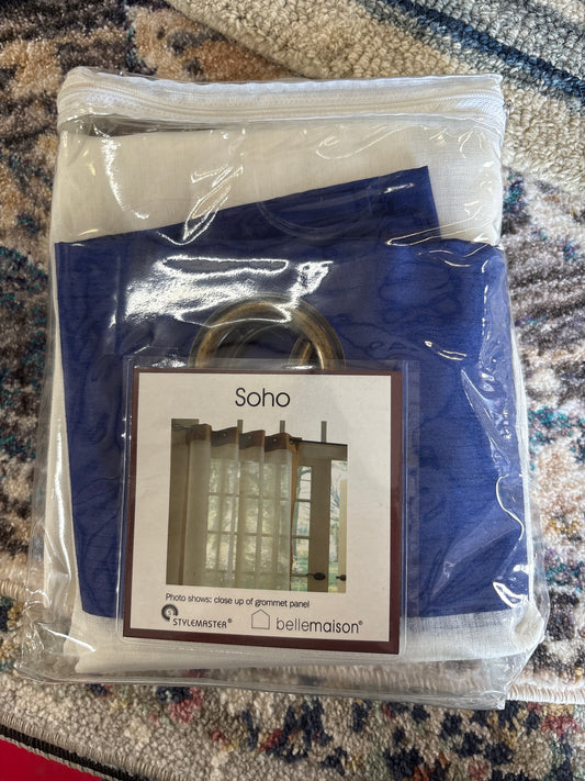 Soho Sheer Grommet Panel with Faux Silk Band