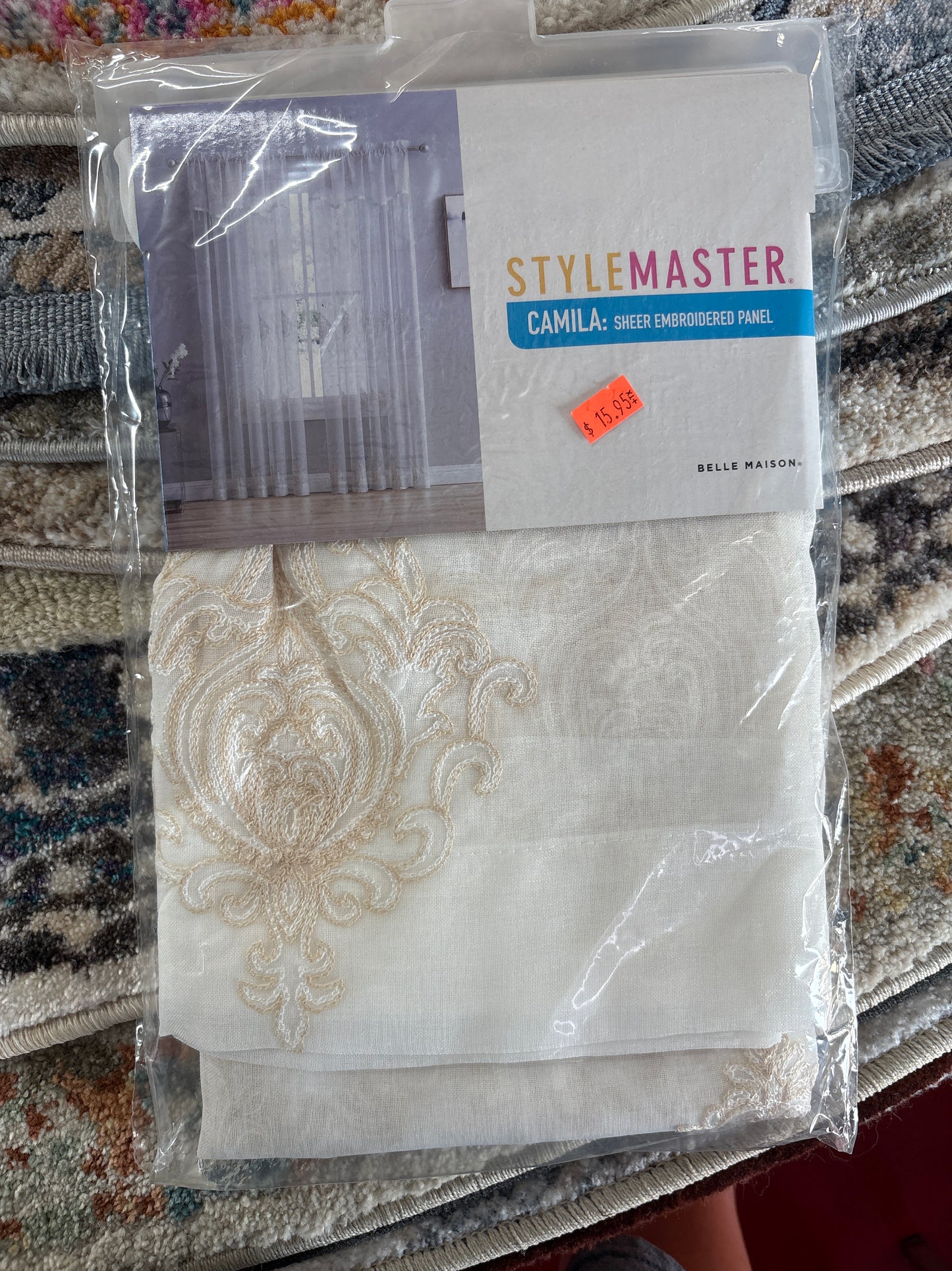StyleMaster Sheer Embroidered Panel