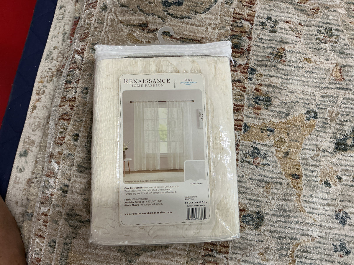Renaissance Home Fashion Lacey Rod Pocket Valance