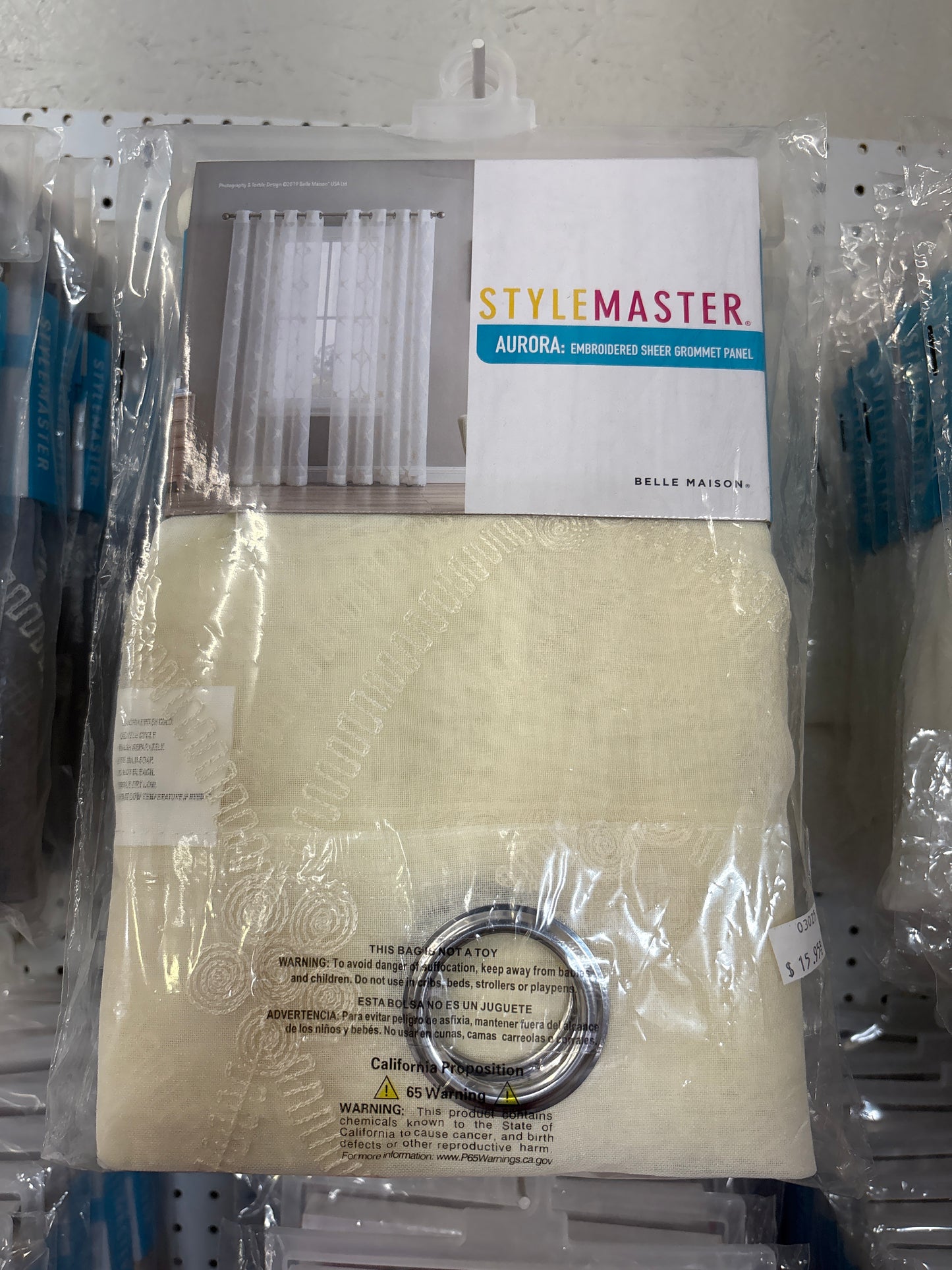 StyleMaster Aurora Embroidered Sheer Grommet Panel