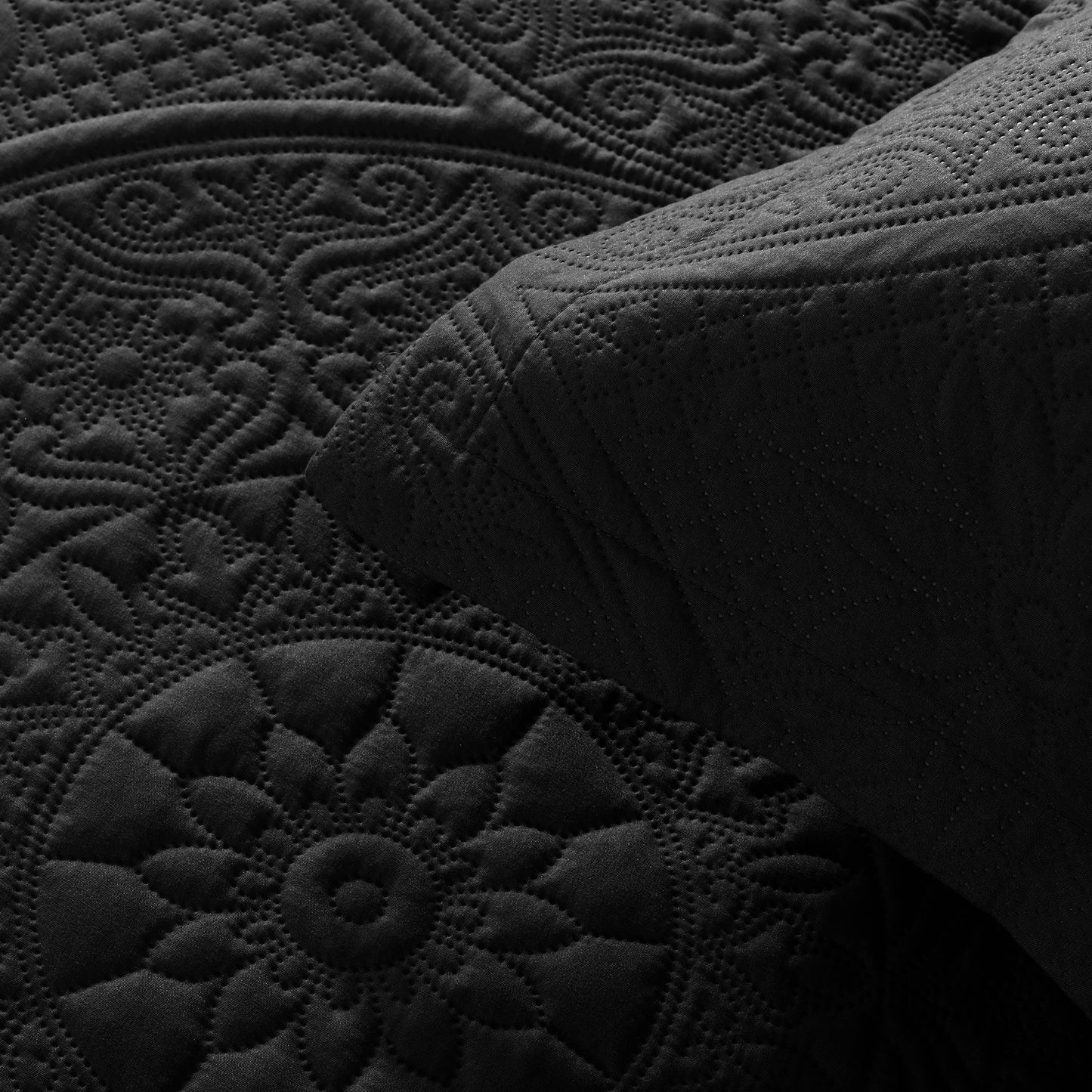 3 Piece Reversible Quilted Bedspread Coverlet Comforter Set