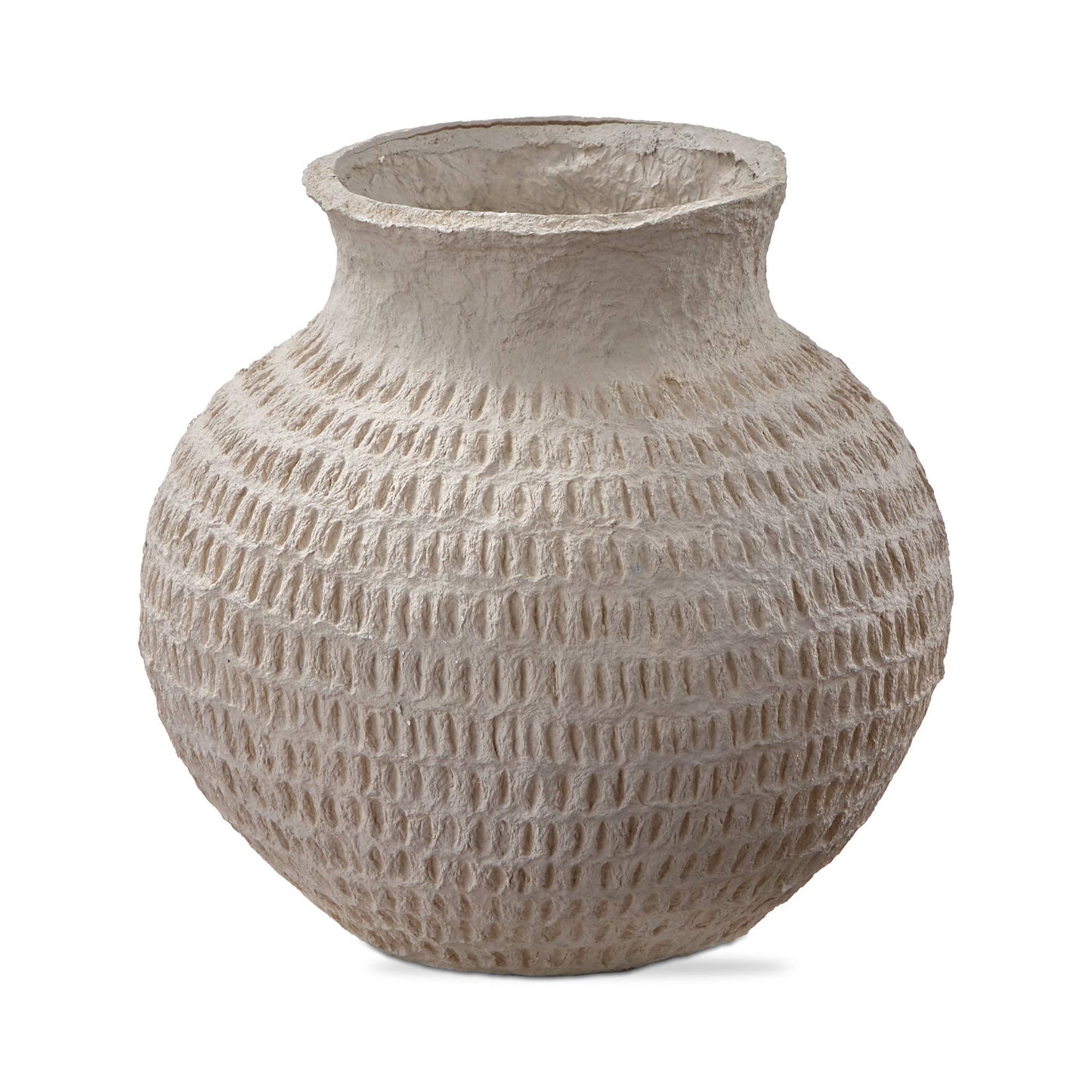 Paper Mache Gray Vase Light Summer