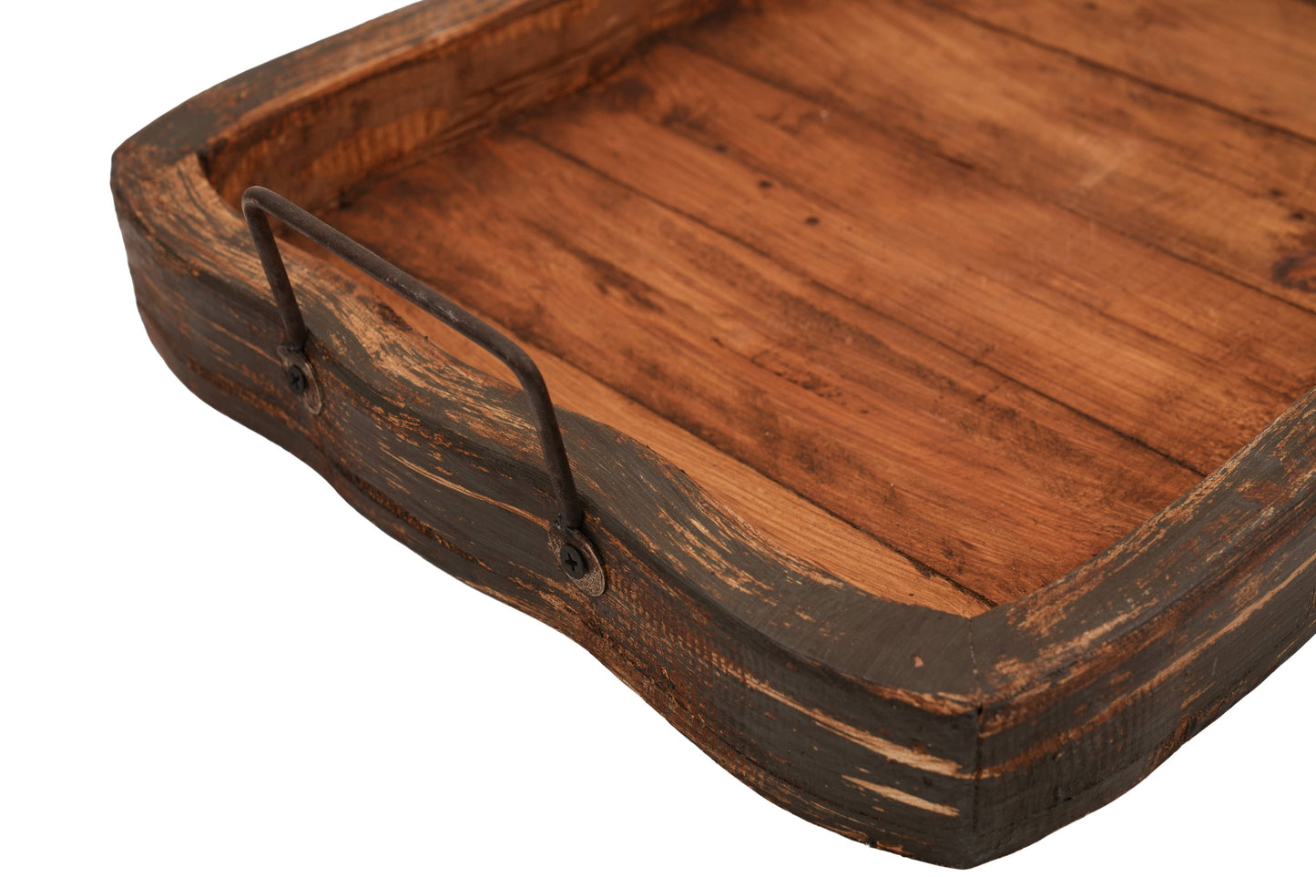 Glenrock Scalloped Farmhouse-Wood Tray-Rustic-13x20 inches