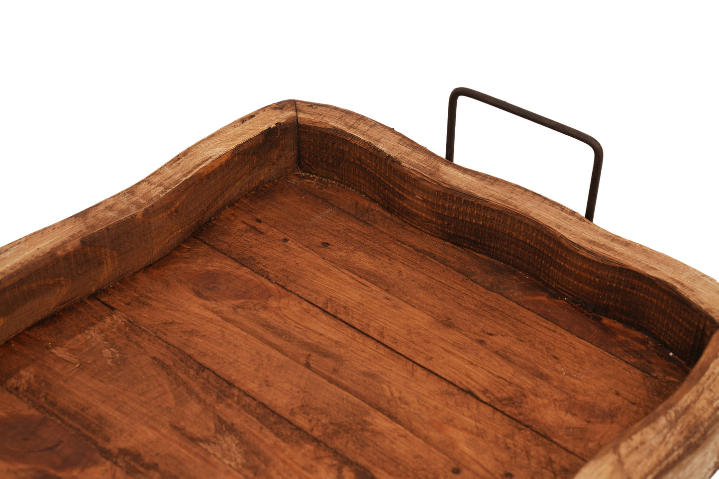 Glenrock Scalloped Farmhouse-Wood Tray-Rustic-13x20 inches