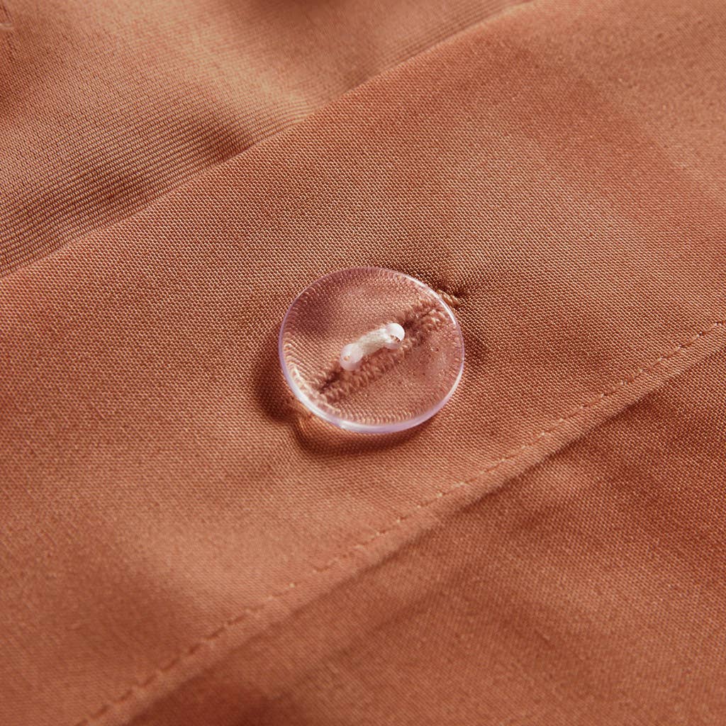 Clip Jacquard Pompoms Comforter Rust