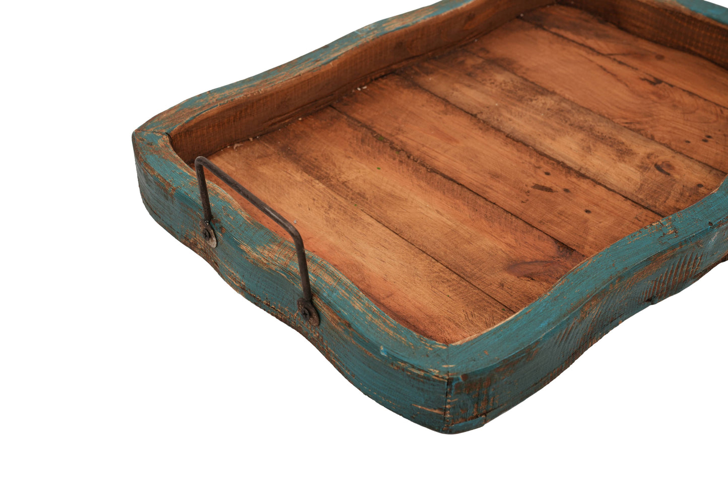 Glenrock Scalloped Farmhouse-Wood Tray-Rustic-13x20 inches